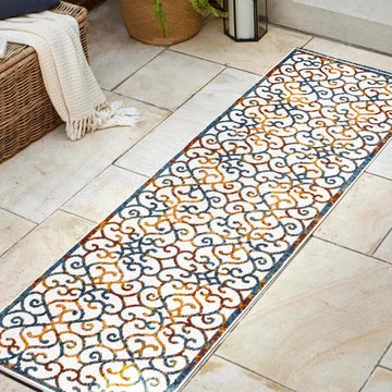Atrani Scroll Trellis Indoor/outdoor Area Rug